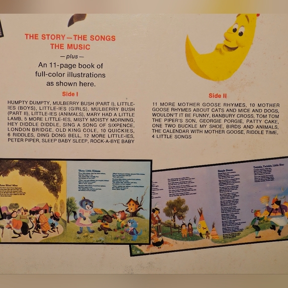 Walt Disney's Treasury of Mother Goose Nursery Rhymes Vintage Vinyl Record - Picture 12 of 12